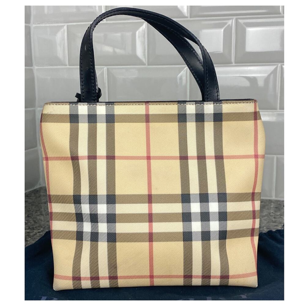 Authentic Vintage Burberry Nova Check Mini Tote - Picture 2 of 11